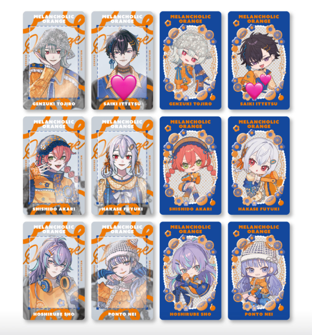 tetoni22's tweet photo. 【交換 譲渡】にじさんじ メランコリックオレンジ ランダムフォト風カード ランダムアンブレラチャーム

譲:画像1枚目or定価+送料

求:画像2,3枚目(印のついたもの)

郵送にて交換希望です
検索からでもお気軽にお声がけください🙌🏻 https://t.co/VIIdayO8j5