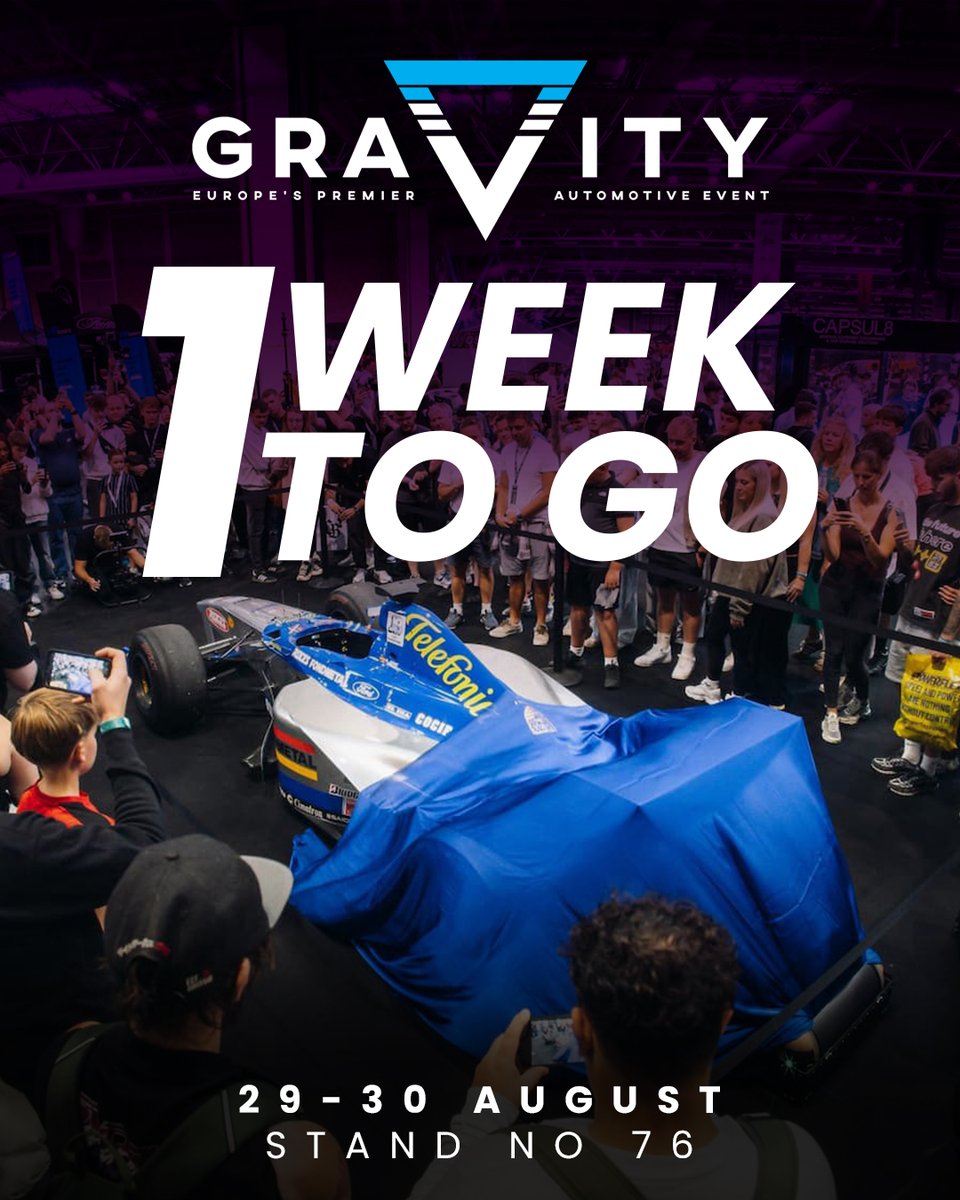 ProbiteBrakes's tweet photo. 🚨 ONLY 1 WEEK TO GO! 🚨
Join us at Gravity 2026, NEC Birmingham, 29-30 Aug!
Stop by stand 76 for:
✅ Awesome products
✅ Freebies & merch
✅ Exclusive discounts
Can't wait to see you there!
#Probite #GravityShow #PerformanceBrakes #BrakeUpgrade #ProbiteBrakes https://t.co/4ea6A2TBCE