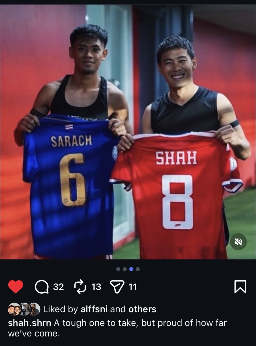 unitedsuperior's tweet photo. Oh ASEAN midfield maestros. 🇸🇬 x 🇹🇭
Shah Shahiran x Sarach Yooyen 

Now imagine Shah x Sarach x Afiq Fazail. 
Southeast Asia’s football IQ at its finest. https://t.co/NPvhp6SvzP