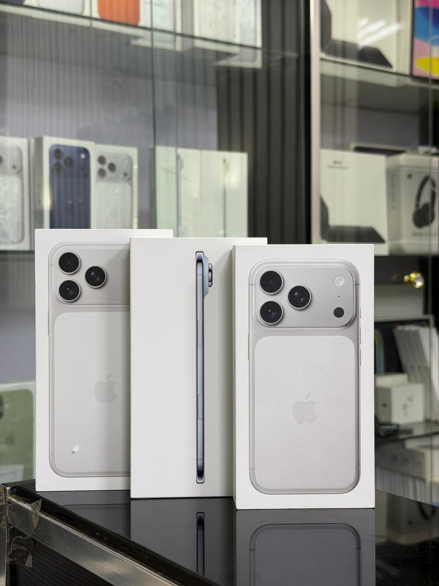 EmzyGadgets's tweet photo. Today’s updated price list for Brand new non active iPhone 17 series 21-08-2026

Minus 50k for blue and orange.. 
prices below are for silver. No last price. 

🇺🇸 eSIM locked 
IPhone 17 256GB N770,000
iPhone Air 256GB N950,000
IPhone 17 Pro 256GB N1,200,000
IPhone 17 Pro 256GB 1,250,000

🇺🇸 eSIM Unlocked 
IPhone 17 256GB - N1,150,000
IPhone Air 256GB - N1,280,000
IPhone Air 512GB - N1,450,000
IPhone Air 1TB - N1,600,000
Iphone 17 Pro 256GB - N1,700,000
iPhone 17 Pro 512GB - N1,950,000
IPhone 17 pro 1TB - N2,200,000
Iphone 17 Pro Max 256GB - N1,800,000
iPhone 17 Pro Max 512GB - N2,080,000 
Iphone 17 Pro Max 1TB - N2,300,000 

🇬🇧 Physical + eSIM 
Iphone 17 256GB - N1,300,000
IPhone 17 512GB - N1,580,000
Iphone 17 Pro 256GB - N1,780,000
Iphone 17 Pro 512GB - N2,080,000
Iphone 17 Pro 1TB - N2,380,000
iPhone 17 Pro Max 256GB - N1,950,000 
Iphone 17 Pro Max 512GB - N2,300,000 
Iphone 17 Pro Max 1TB - N2,550,000 

To buy / order 
WhatsApp or call 08143380893
Visit either of our two offices for direct purchase.
 —— 11 Somoye Osundairo Street, Computer Village, Ikeja, Suite 210, Foramot Plaza off Oremeji Street, 
—— suit 32, 18 spectrum plaza, Otigba street computer village, Ikeja Lagos state.  

Fast Nationwide delivery 🚚 ✈️