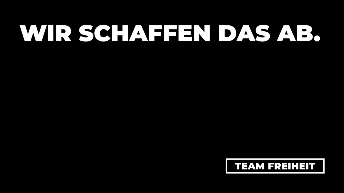 Teamfreiheit25's tweet photo. ***KAMPAGNENUPDATE***

Hier sind sie - unsere  drei Gewinner des TEAM FREIHEIT Plakatwettbewerbs. Die Plakate werden jetzt gesetzt, gedruckt und durch unsere Wahlkämpfer eigenhändig auf unseren Großfläche in Mecklenburg-Vorpommern plakatiert  (wir liefern hier den Nachweis). Tausend Dank für Euer Engagement!
Wir haben es geschafft, dass nicht nur in MV, sondern in ganz Deutschland über unsere Kampagne geredet wird - mit eurer Hilfe! 💪

Glückwunsch an @KielerFinanzen, @NeoliberaleA und @politerei zu ihren großartigen Slogans, die schon bald Bürger erfreuen und Politiker ärgern!

P.s.: Aufgrund zahlreicher Zuschriften haben wir uns entschlossen, das Plakat von @afueramann mit einem "special price" zu würdigen und ebenfalls in MV aufzustellen.

A.F.A.B. !