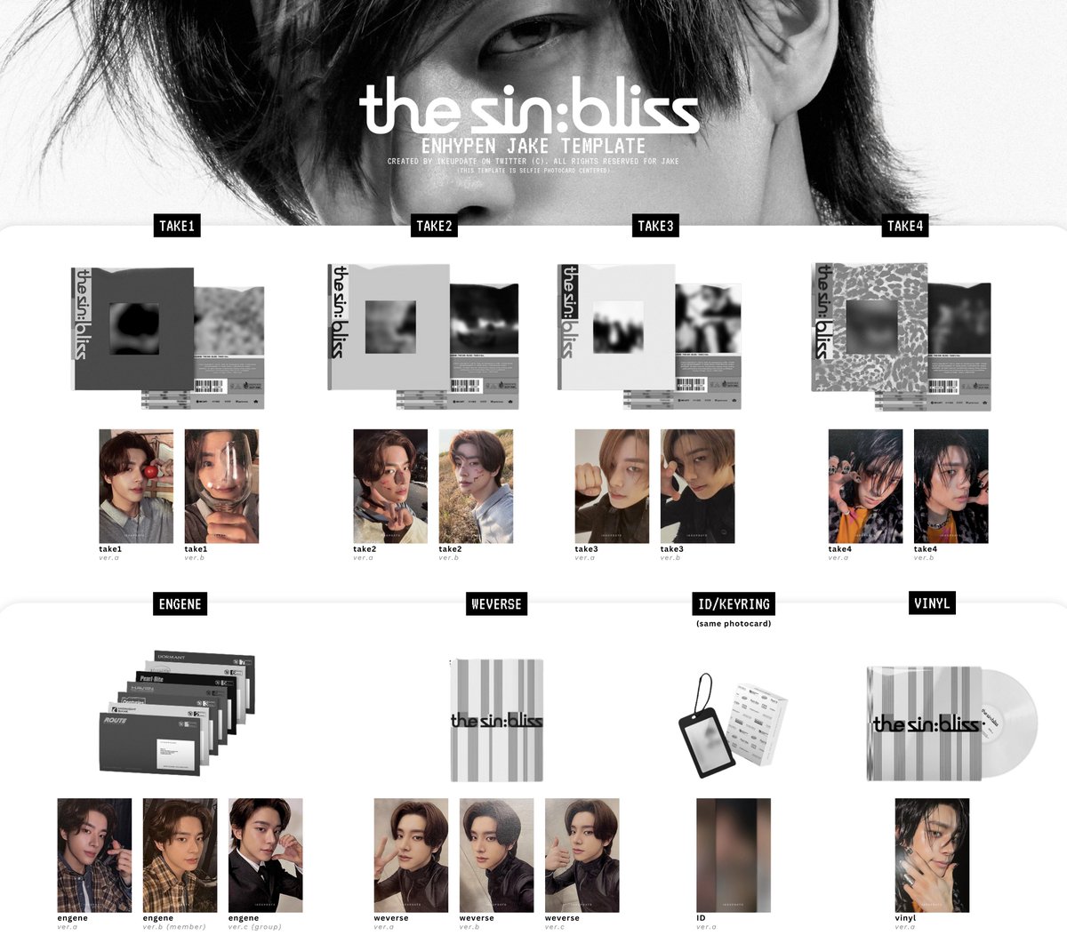 IKEUpdate's tweet photo. [UPDATE] THE SIN: BLISS
─ Jake album photocard
 
#ENHYPEN #JAKE #엔하이픈 #제이크 https://t.co/6Zby3Xu5n1