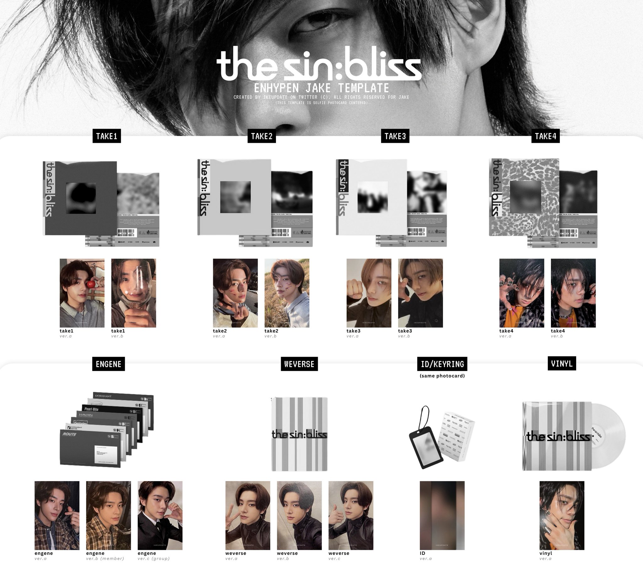 ENHYPEN THE SIN:BLISSラキドロスタンプラリーチェキ★ジェイク ENHYPEN ジェイク THE SIN BLISS｜Yahoo!フリマ（旧PayPayフリマ