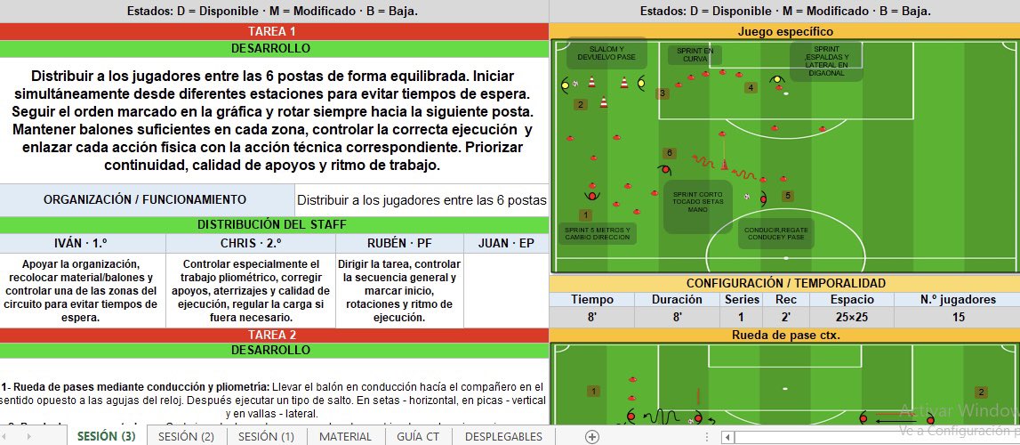 21ivanmozo's tweet photo. 🎁⚽ REGALO PLANTILLA EXCEL DE ENTRENAMIENTO

Comparto GRATIS mi plantilla de planificación de ALTO RENDIMIENTO, adaptable al fútbol base.

Para recibirla:
🔁 RT a este post
👥 Menciona a un compañero
📩 Deja tu email en comentarios

En las próximas horas os llegará. 📊⚽ https://t.co/d4wUJc7Akp
