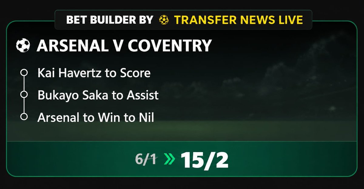 TNLtips's tweet photo. 🚨 𝗧𝗡𝗟 𝗘𝗫𝗖𝗟𝗨𝗦𝗜𝗩𝗘 

15/2 Premier League opener Boost! 📈

Add to betslip here 👉🏼 https://t.co/RIhMNAmjHW
__
18+ gambleaware AD T&amp;Cs apply. Price subject to change. https://t.co/F8mf6r1PRa
