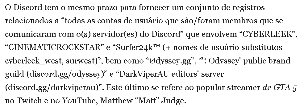KingZezim_Kalux's tweet photo. 🚨 A Take-Two está ampliando uma investigação sobre os recentes vazamentos do GTA 6.

A empresa entrou com pedidos judiciais nos EUA para obter da Microsoft e do Discord informações relacionadas às contas envolvidas na disseminação do material vazado, incluindo usuários que estavam em servidores onde as imagens foram compartilhadas.

Entre os servidores mencionados está o utilizado pelos editores de DarkViperAU.

O caso pode acabar revelando quem esteve por trás da distribuição dos vazamentos e como o material se espalhou. #GTAVI