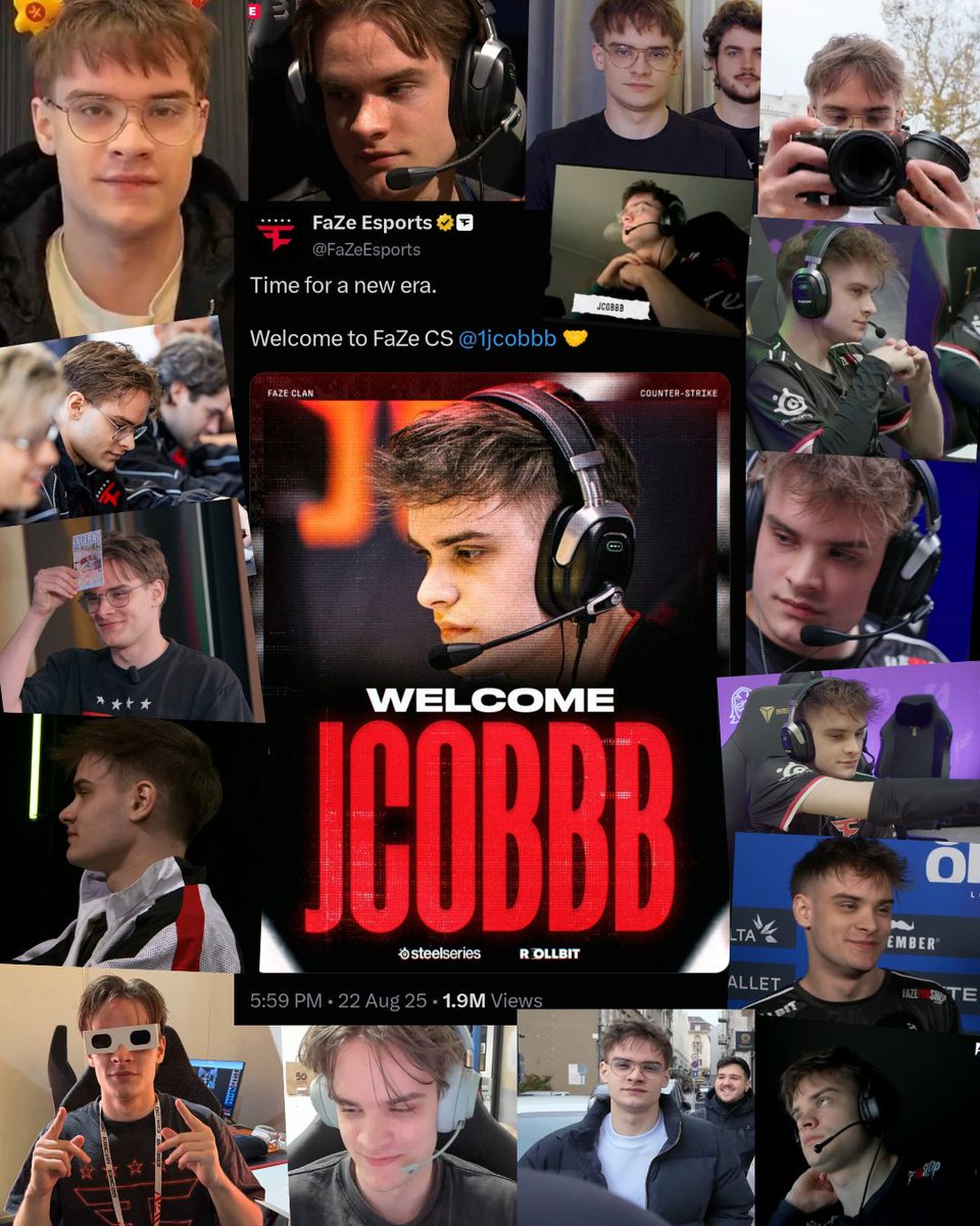 raadens_'s tweet photo. Exactly one year ago on August 22, 2025, FaZe signed @1jcobbb. Happy 1 year in FaZe kuba!! 🦦 https://t.co/K9xJju7rOk