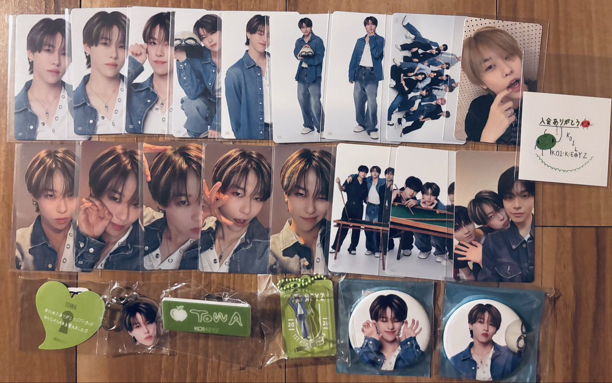 ko12_ly's tweet photo. 交換してくださった方々のおかげでここまで揃いました🥹💚
本当にありがとうございますㅠㅠ
#KO1LY #KO1KEYZ https://t.co/9VhxTMu2Q8