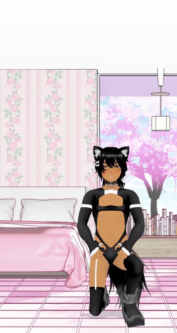 Subby_Saint's tweet photo. Had a long night busting balls Goddess?   I cleaned your room for you ☺️😼 meow 

(No AI was used in the making of this anime) 😂  get ready for my LEWDTUBER ERA!!!! SUBBY SAINT COMING TO A SCREEN NEAR YOU 📱 📺 🍿 https://t.co/Xw7HYvhAem