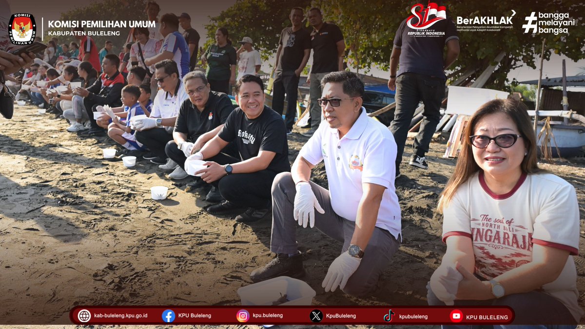 BulelengKpu's tweet photo. Kegiatan yang merupakan rangkaian peringatan HUT ke-81 Kemerdekaan Republik Indonesia ini mengusung tema “LESTARI” – Lestarikan Ekosistem, Selamatkan Tukik, Asri Republik Indonesia.

Bersama Wakil Bupati Buleleng Gede Supriatna dan sejumlah unsur terkait, kegiatan diawali-- https://t.co/2z9AIw45Jw