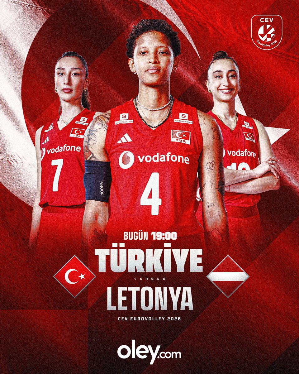 oleycom's tweet photo. 2026 CEV Kadınlar Avrupa Voleybol Şampiyonası’nda Türkiye sahada!

Türkiye - Letonya  mücadelesine https://t.co/keciLJmocd’da hemen oyna! https://t.co/KaodTCZZPs