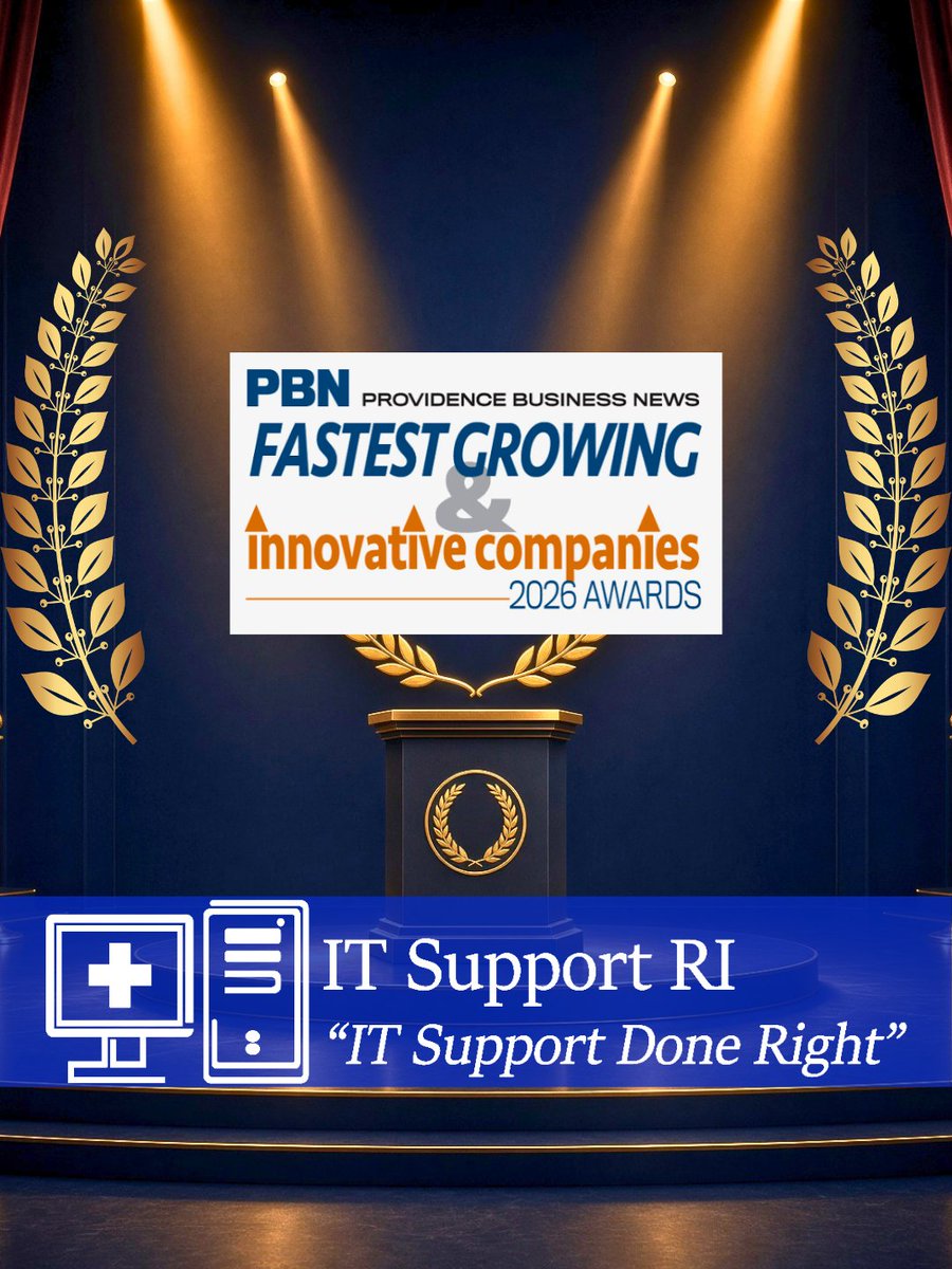 ITSupportRI's tweet photo. Proud to share: @ITSupportRI has been named on @ProvBusNews' 2026 Fastest Growing &amp; Innovative Companies list — a Fastest Growing honoree AND the Innovation winner in IT Services. 🏆

Local since 2002. Thank you, RI/MA/CT. 💙
https://t.co/kOaAvJwwVo https://t.co/Lc0CLq4DKv