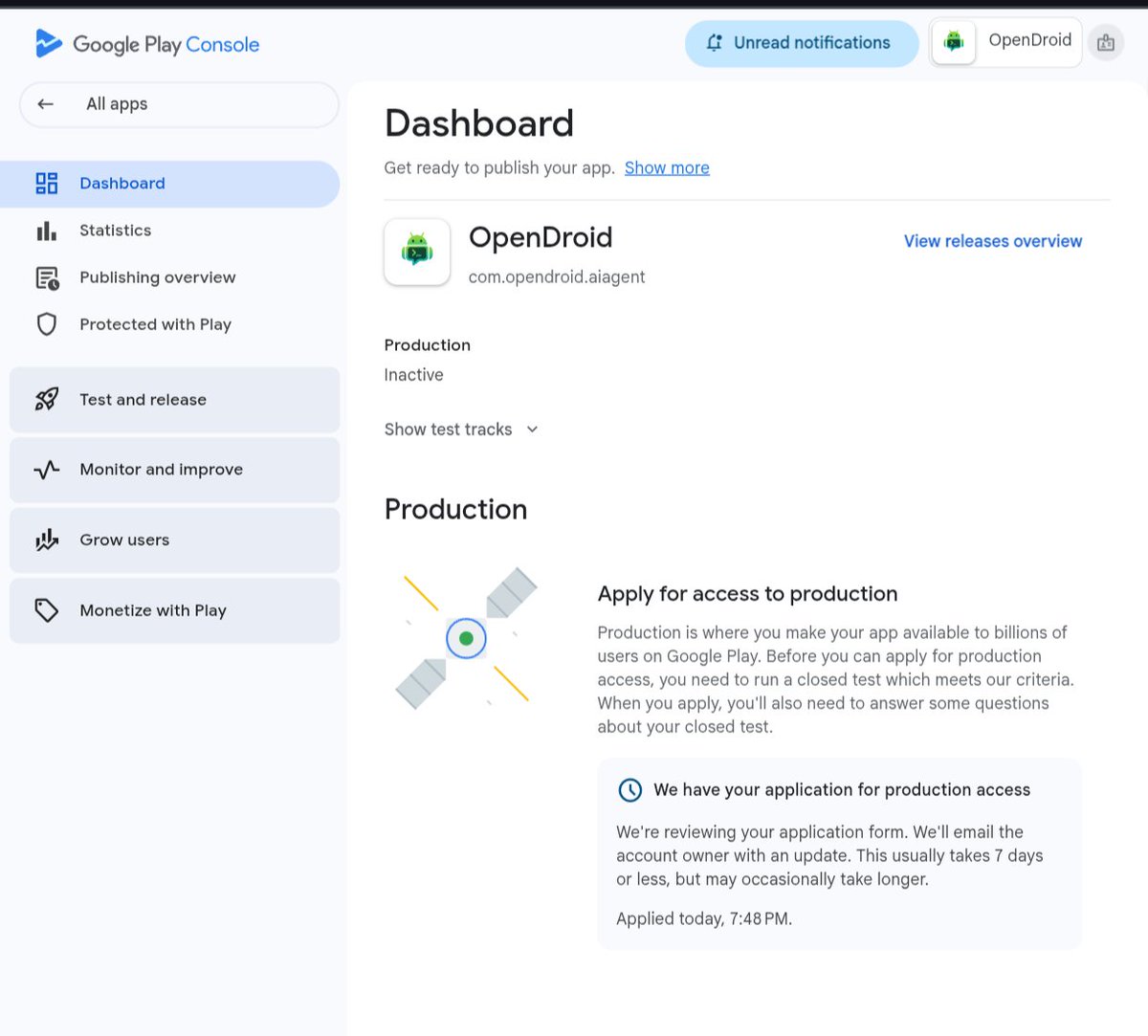 Yashab_cyber's tweet photo. 🚀 OpenDroid Production Application Submitted!

Big milestone for the OpenDroid family! 🎉

We’ve officially applied for production access on Google Play. After going through our closed testing phase, gathering feedback, improving stability, fixing bugs, and refining the overall experience, we’re now taking the next step toward making OpenDroid publicly available. 🤖📱

This is a huge moment for everyone who has tested, contributed, reported bugs, shared feedback, starred the project, and supported us along the way. ❤️

🔜 Next goal: Production approval → Public release

Thank you for being part of the journey. We’re getting closer to bringing OpenDroid to everyone. 🚀

https://t.co/YQGLAdwJEK 

#OpenDroid #Android #AI #OpenSource