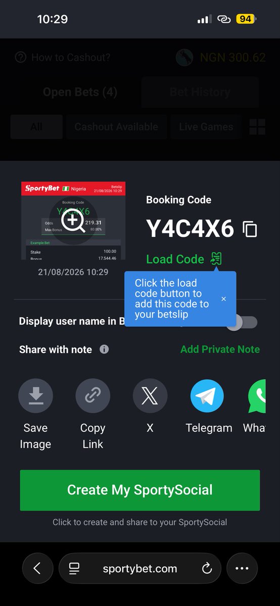 iam_mrchamp's tweet photo. Champions I drop this code ✍️ #odds #betplatfom #sporty #stake #betting #sportybet #nigeria #viral https://t.co/IUYZouKIxv