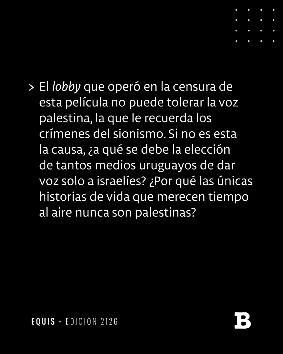 SemanarioBrecha's tweet photo. 📰 Sionista, genocida y censor

La censura de una película que nadie vio, porque así lo decidió el lobby

🖋️ Francisco Claramunt
📸 Fotograma de La gran Palestina

Lectura libre

https://t.co/8bEKCPr3CN https://t.co/tLiFIZGnkA