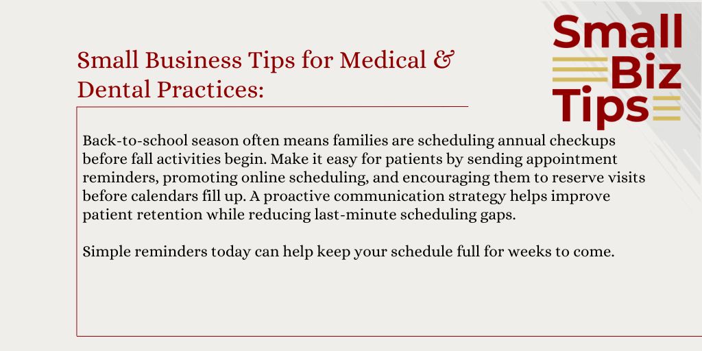 Prestigewag's tweet photo. A timely reminder can make all the difference. Help patients stay on schedule while keeping your appointment calendar full. #SmallBusinessTips #MedicalPractice #PatientExperience https://t.co/eSUZ3SjUjw