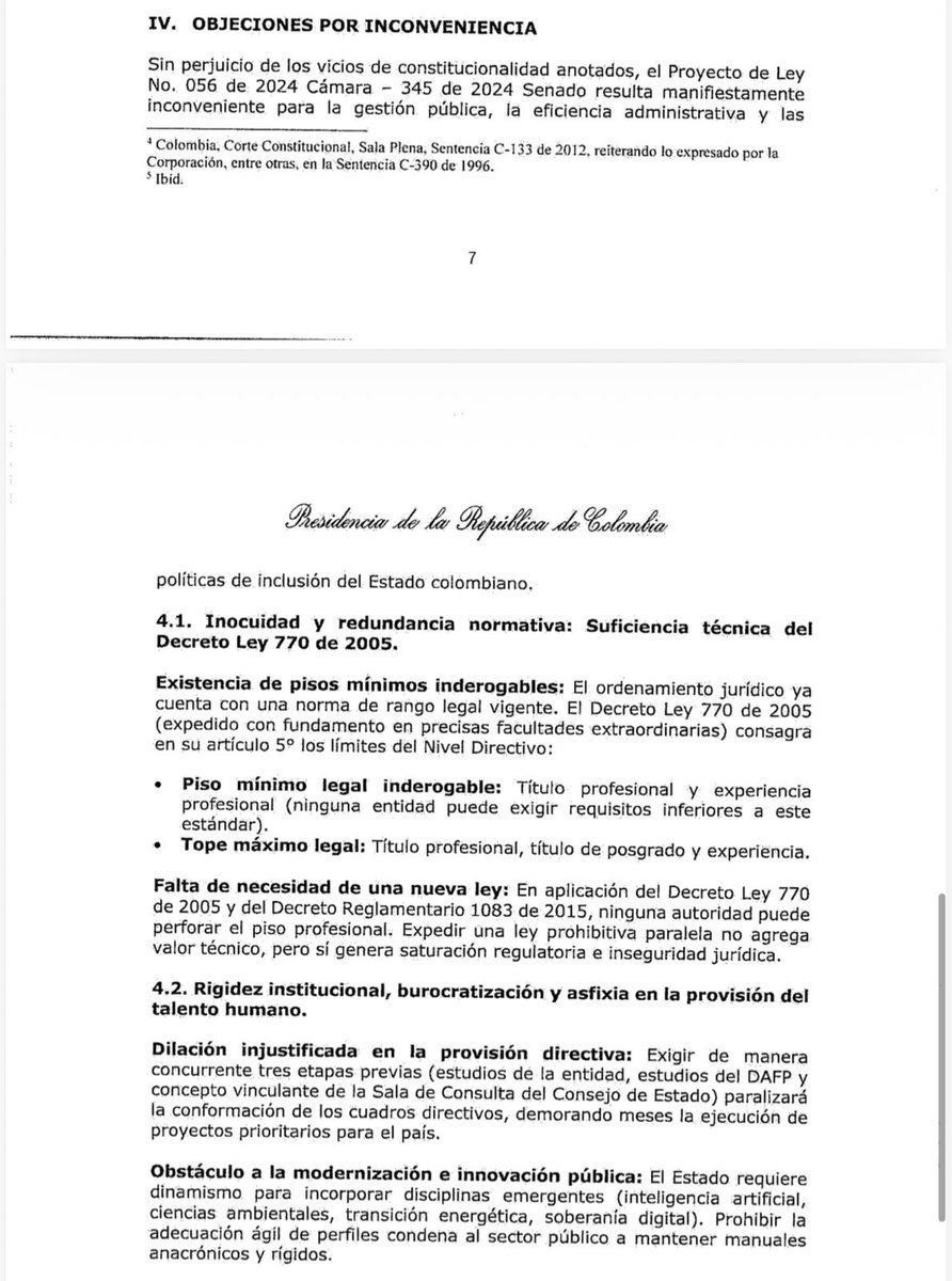 UltimaHoraCR's tweet photo. #Política | El Gobierno de Abelardo de la Espriella objetó su primera ley: se trata de una iniciativa del senador del Centro Democrático, Hernán Cadavid, para prohibir que se reduzcan requisitos para acceder a cargos públicos.

Por el momento, decidió no sancionar el proyecto, y se avecina un nuevo choque con el uribismo.

Vía @laurad_duarte
https://t.co/v2vIVVHFXe