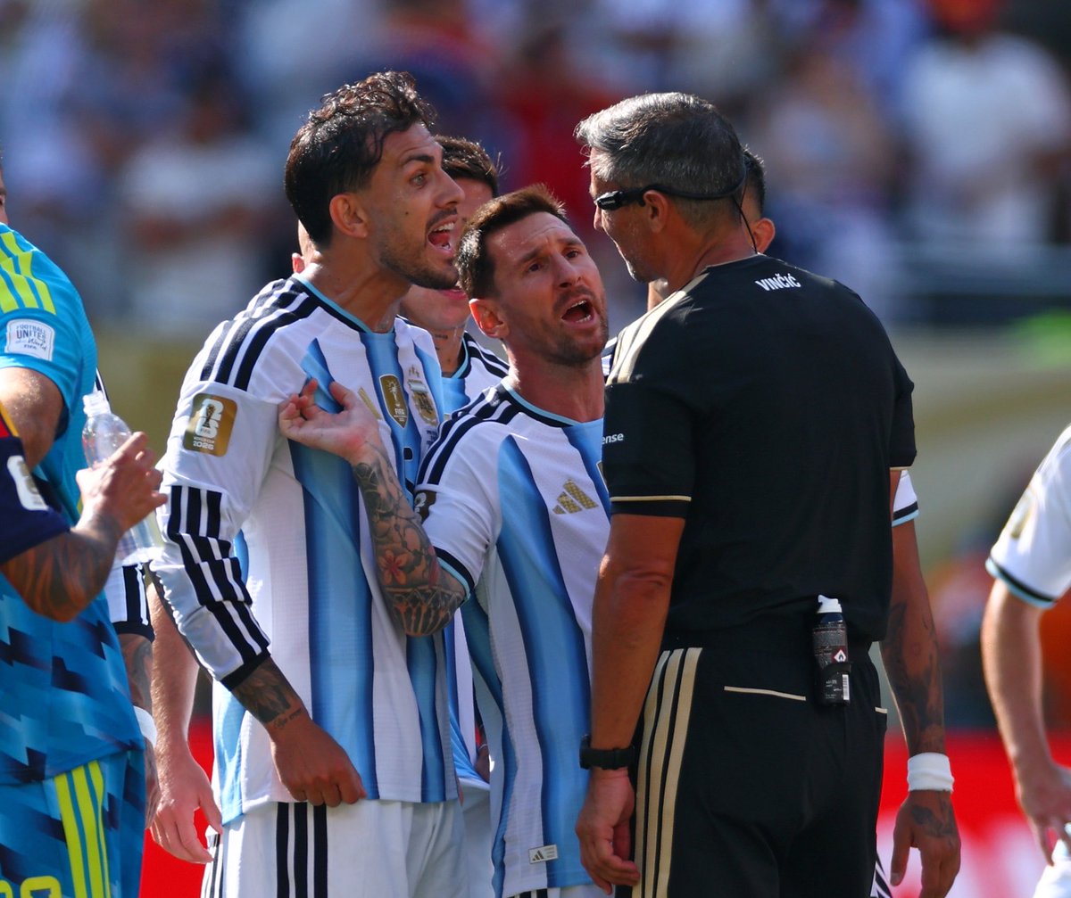 FabrizioRomano's tweet photo. 🚨 OFFICIAL: FIFA suspensions following post Argentina-Spain clash, including 10 games ban for Paredes, 7 for Nahuel Molina and 1 for Pablo Gavi.

🇦🇷 Paredes: 10-game ban + $90,000 fine
🇦🇷 Molina: 7-game ban + $90,000 fine
🇦🇷 Almada: 1-game ban + $30,000 fine
🇦🇷 Ayala: 3-game ban + $30,000 fine
🇪🇸 Gavi: 1-game ban + $30,000 fine

Suspensions are confirmed to be for the national team games. ⚠️
