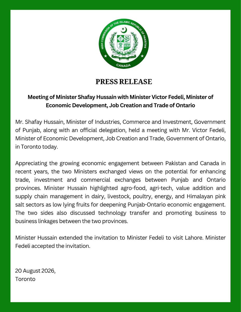PakinCanada_'s tweet photo. #ICID
#PBIT
#ShafayHussain
@ForeignOfficePk
@PkPublicDiplo
@MoIB_Official
@epwing_official
@GovtofPakistan
@RadioPakistan
@PTVNewsOfficial
@HCmsaleem https://t.co/nz8qBvEzHn