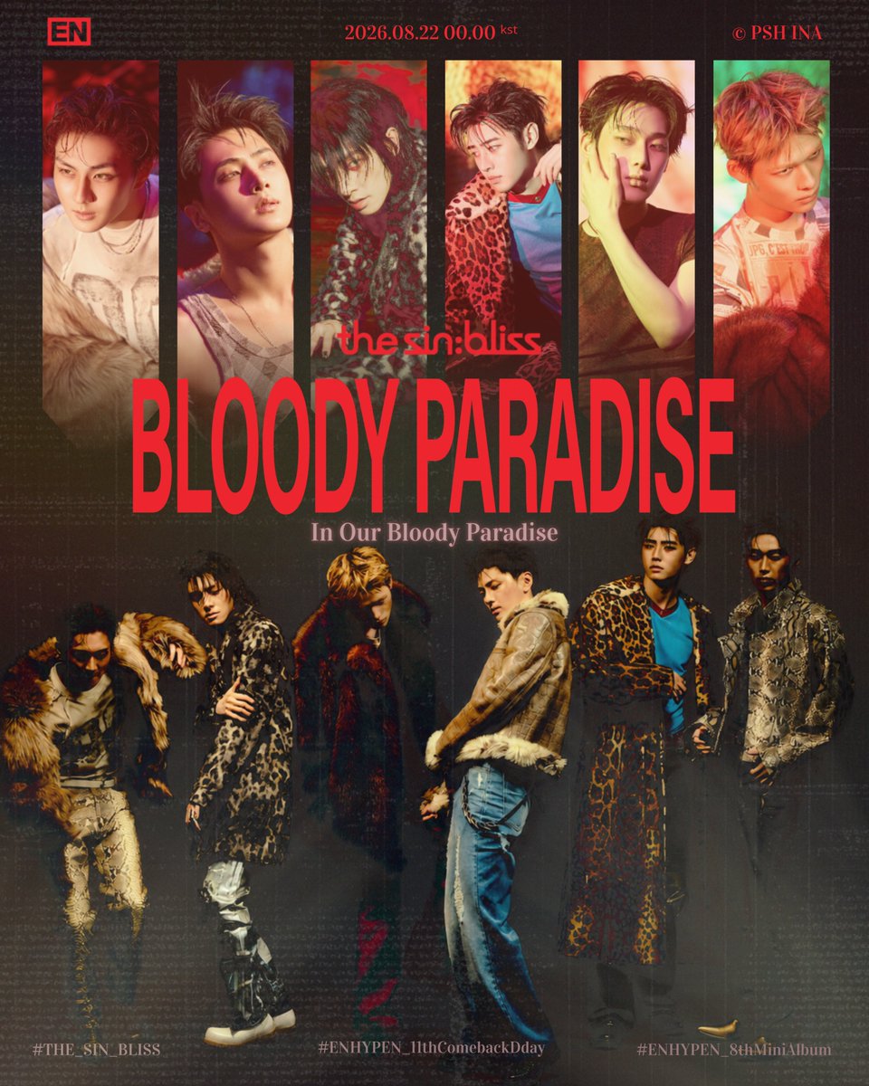 PARKSUNGHOON_ID's tweet photo. [TAG PARTY] 260821

Bloody Paradise is just around the corner  ✨

Only 30 minutes to go until ENHYPEN takes us into the world of ‘Bloody Paradise’ 🧛

Get ready for the story, the visuals, and every moment we’ve been waiting for. Let’s make some noise and welcome this new era together! ❤️🩸

Jangan lupa drop tags di bawah dan siap-siap buat MV nya! 📣

BLOODY PARADISE OUT NOW
#ENHYPEN #THE_SIN_BLISS
#THE_SIN_BLISS_OutNow 
#BloodyParadise
@ENHYPEN_members @ENHYPEN
