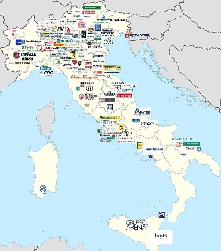 statsglobe's tweet photo. The main companies of Italy https://t.co/OZ1wVARVuU