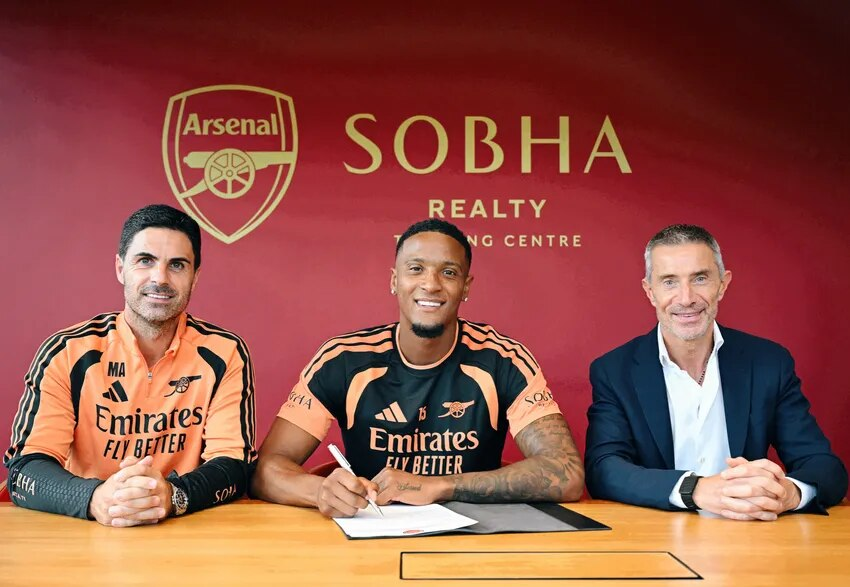 JacobsBen's tweet photo. Arsenal confirm Ezri Konsa has joined from Aston Villa on a 4+1 contract. £51m+£4m fee.🔴

🗣️ Konsa: "100 per cent, that's the plan [to win the Premier League]. I'm here to win. I'll do everything in my power to continue bringing success to this club."

🗣️ Andrea Berta: “Ezri is a defender of high quality, whose athleticism, composure and tactical intelligence have established him as one of the Premier League’s most consistent performers. Being comfortable in both central defence and at right-back, Ezri will bring valuable versatility to our squad while maintaining the high defensive standards which are fundamental to our challenge of winning major trophies."