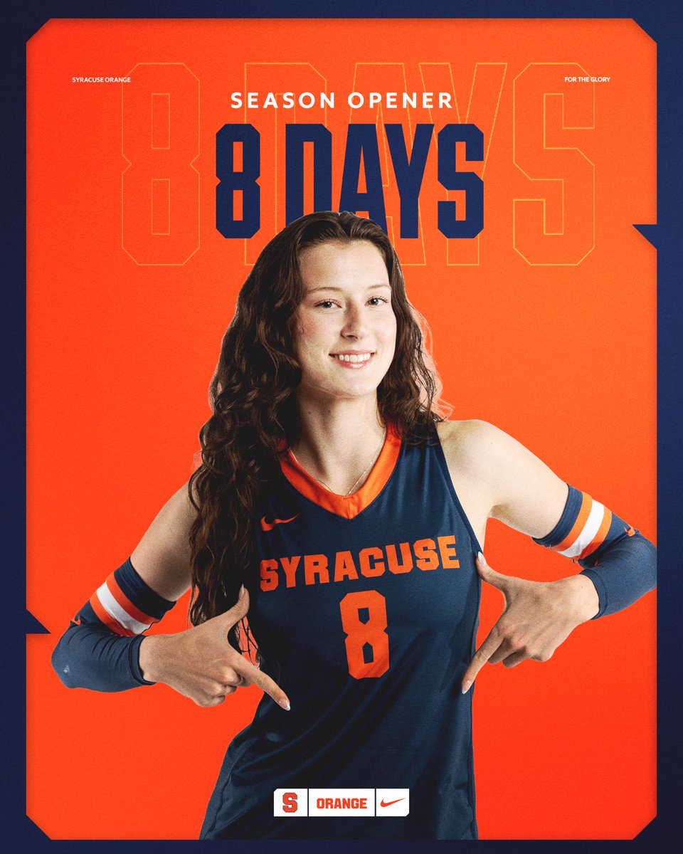 CuseVB's tweet photo. Kiernan makes her Orange debut in 8️⃣ days!
#OneOrange https://t.co/V30dTcEJIb