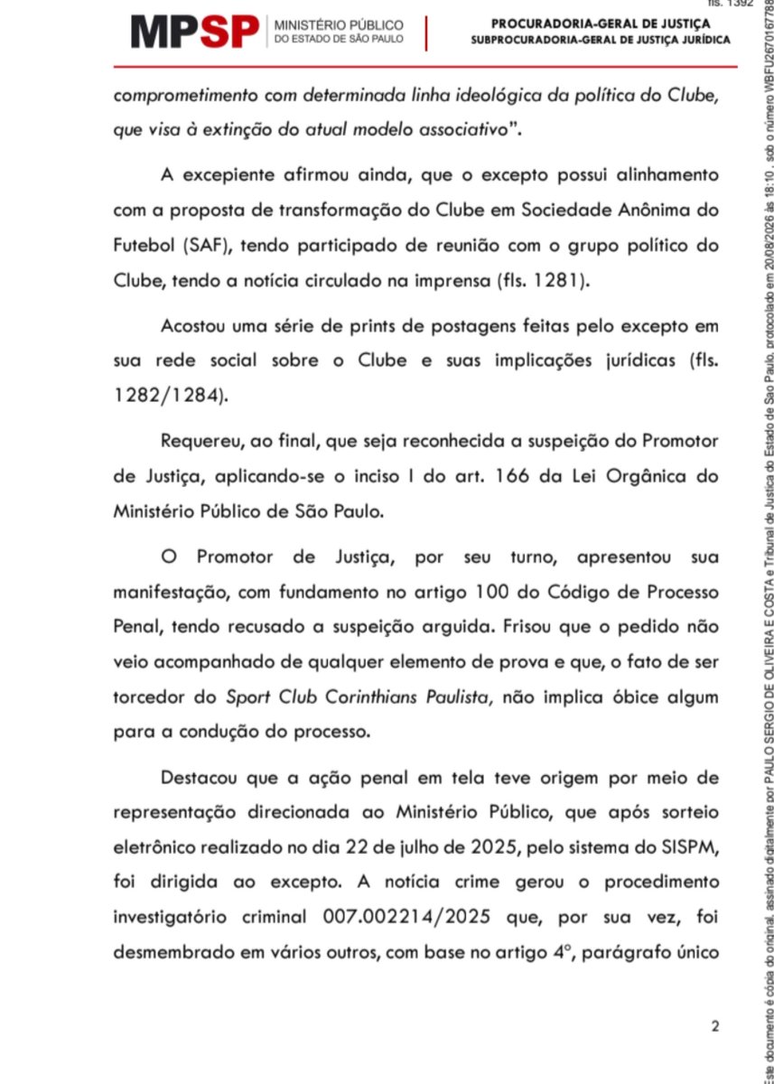 prmalaoficial's tweet photo. ⚠️Vergonhoso!⚠️
 
Além da vergonha de o Corinthians ter um vice-presidente réu, agora vemos Armando Mendonça usar da mesma estratégia que usaram Duílio e Andrés. Sim, o cara que se diz inocente não quer se defender e sim afastar o promotor Cássio Conserino do caso. Diante desse parecer no mínimo estranho, o sentimento de indignação aumenta. E é a hora de nós pularmos nesse problema e darmos um basta nisso.
 
#ForaArmandoMendonça