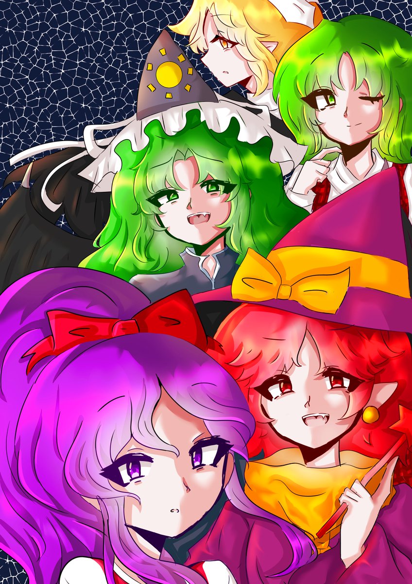 XZYCOOGIOOE's tweet photo. 東方人気投票22に投票しました！「Reimu Hakurei」「Flandre Scarlet」「Kurumi」「Koishi Komeiji」「Marisa Kirisame」「Mima Revengeful Ghost」「Meira」 https://t.co/BMhCHzNh8f #toho_vote22 https://t.co/Hql4CXvlux