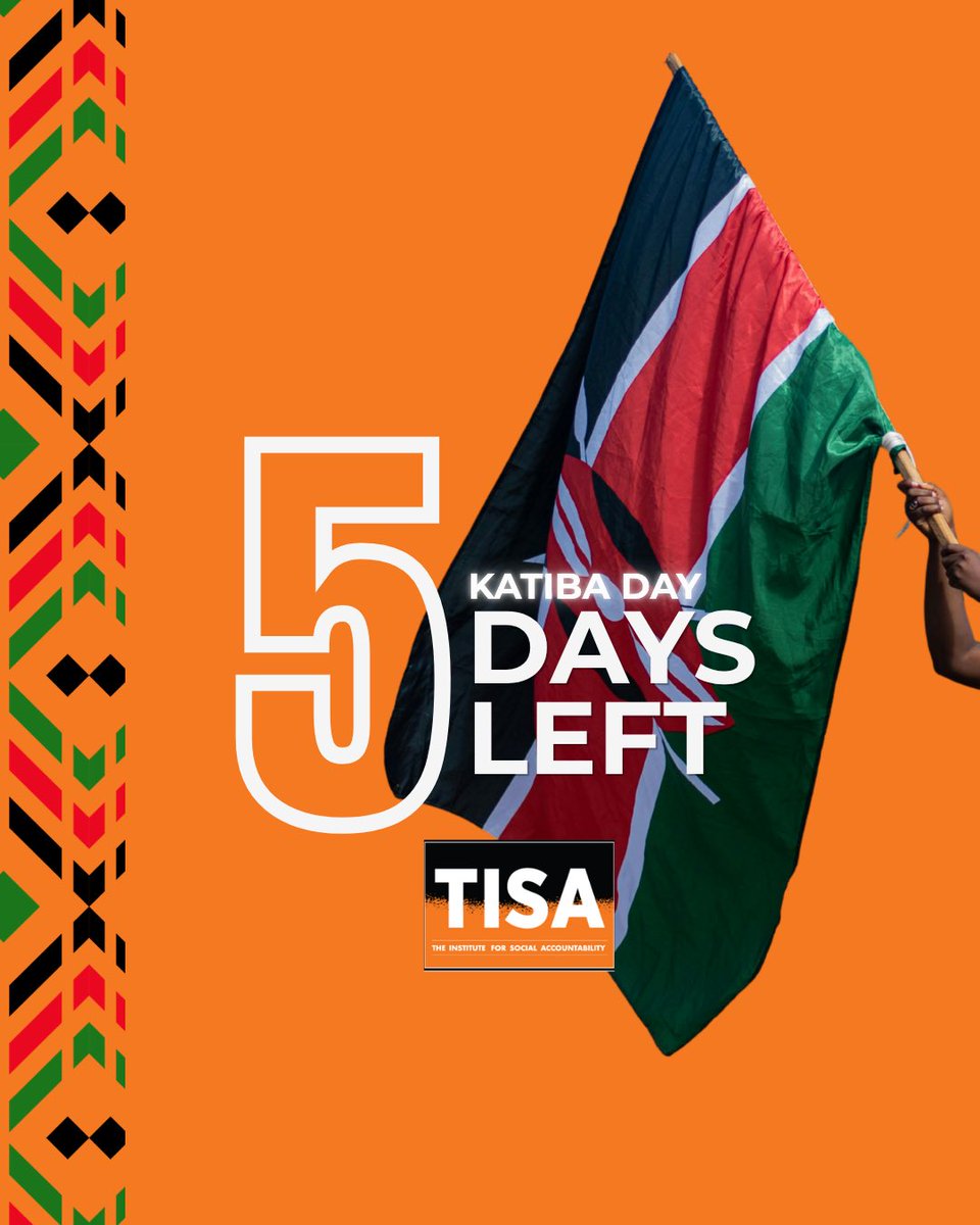 TISAKenya's tweet photo. Documents do not hold power on their own. People give them power.

The Constitution can sit on a shelf as a piece of paper, or it can live through the actions of people who demand accountability. It only breathes when we insist that those in power respect it.

Its loudest defenders are not always found in institutions. They are you and me, community organisers, local auditors, journalists, and everyday citizens who refuse to normalise small abuses of power.

Because accountability is not something we wait for. It is something we practise.