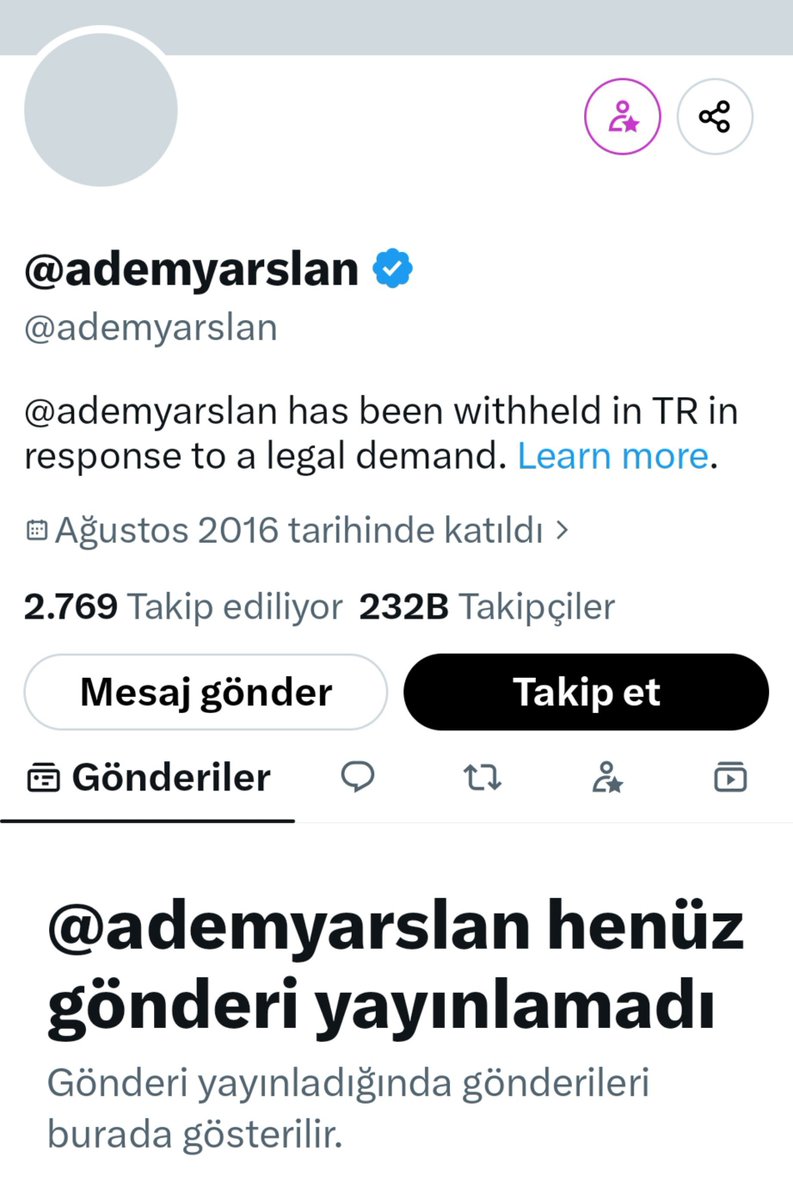 furkannewstr's tweet photo. Gazeteci Adem Yavuzarslan’ın Bu Yayınının Ardından Hesabına Erişim Engeli Getirildi!

Adem Yavuzarslan’ın, Alparslan Hoca’ya yönelik operasyonların arka planına ilişkin yaptığı yayın sonrası hesabına erişim engeli getirildiği öğrenildi.

Yavuzarslan paylaşımında şu ifadeleri kullandı: 

“Alparslan Kuytul, Erdoğan yönetiminin kurduğu toplumsal ‘hipnozu’ bozduğu için hedef alınıyor.

Tek bir itiraz sesi, medya ve sosyal medya düzeniyle kurulan itaati bozuyor; operasyonların asıl nedeni de bu.”

DinDüşmanıKomite İşBaşında
Avukatlarımız Gözaltında
BarolarBirliğine Çağrı
AlparslanKuytul SerbestBırakılsın
SemraKuytul SerbestBırakılsın