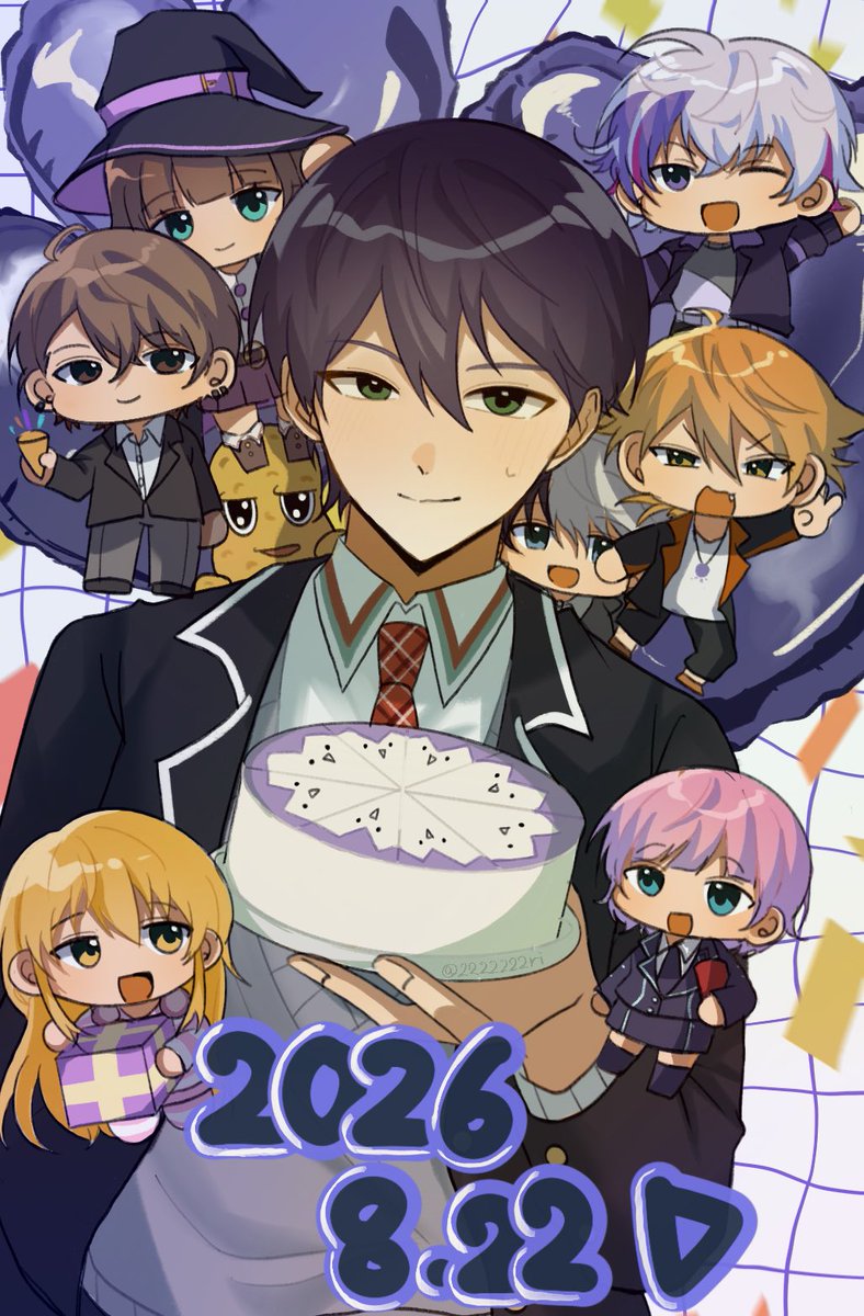 2222222ri's tweet photo. #剣持刀也のお誕生会　#剣持刀也生誕祭2026  #金剛力也像
誕生日おめでとうや！！！！ https://t.co/IrONlN1K3y