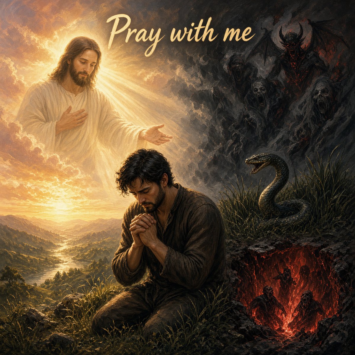 j0ker937's tweet photo. Lord Jesus,
Thank You for the blessing of a new day.
I pray for those who consider me an enemy, because I have no earthly enemies.
Lord, forgive my debts & trespasses, my ego & my temper.
I give my day to You & ask for the work that pleases You most.
I pray You align both plainly with Your perfect will.
I pray for those who don't understand me, & I pray for better ways to communicate clearly with love.
Lord, I know You provide in Your perfect time & I trust You completely, even over my own thoughts.
I pray You give us relief that only You can provide.
I pray You remove all the unclean who seek to harm me & I rebuke the devil in the name of Jesus.
Lord, remove the demons from me, those around me, & my home.
I pray You silence them as they try to influence & taunt me.
Lord, the serpent in the grass waits to catch me slipping.
I pray You send them back to the hell they belong.
You are my reason for being.
I am the son who seeks You in all things.
In the Almighty name of Jesus,
I pray,
Amen & Amen.

Let's get it.