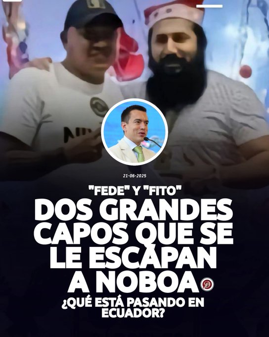 Ruminahui1973's tweet photo. @Jesd_edisson @wenewsec L0 que se tiene que hacer es cambiar de presidente. En el Nuevo #Ecuador de #Noboa no hay seguridad, no hay salud. https://t.co/Gbcl4YiN5e