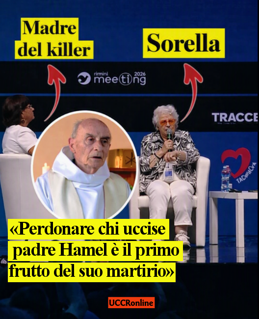 UCCR's tweet photo. I FRUTTI DEL MARTIRIO
Al #Meeting di Rimini la testimonianza della sorella di padre Jacques #Hamel, ammazzato sull'altare nel 2016. Presente anche la madre dell'attentatore.
🔴CONTINUA A LEGGERE👇
https://t.co/U4ZadNmBlC https://t.co/YyIratSVfc
