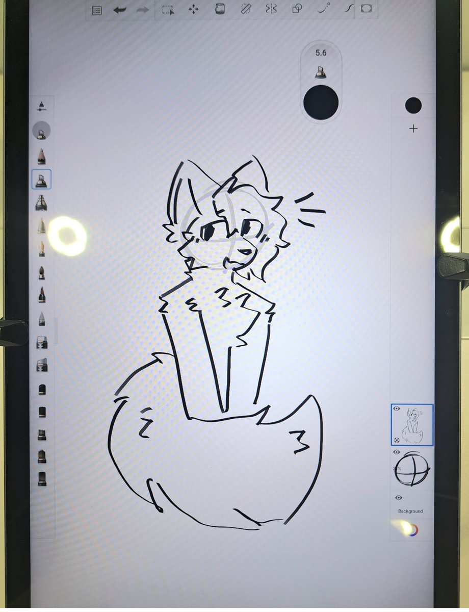 Zhodholm's tweet photo. Drawing furries on the costco display tablets https://t.co/TNxd3ESjUI
