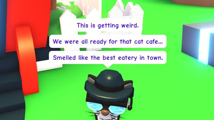 AMReporters's tweet photo. ☕ Tux Kitt references the 'Cat Cafe' that players were delusional about in new dialogue. https://t.co/Jw3Dj7uInR