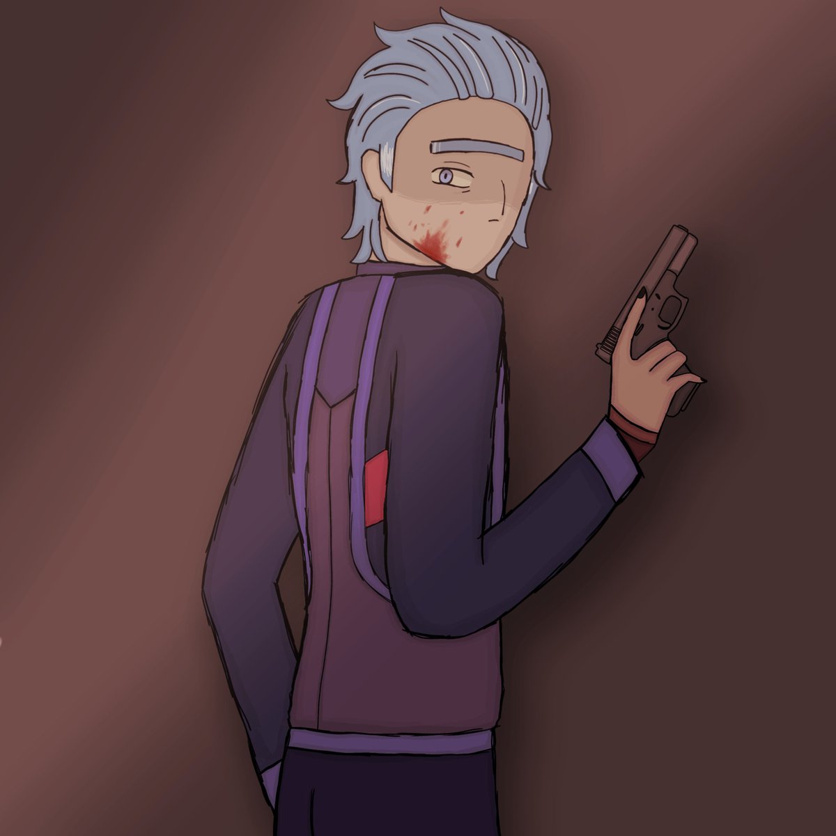 p7rple_acid's tweet photo. Did this as practice cuz I draw poor dude so chopped #rickprime #rickandmorty https://t.co/00e123MKKO
