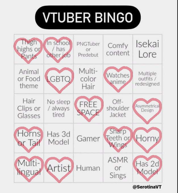 Trickie_VT's tweet photo. I got a bingo ❤️yay❤️ https://t.co/3uuXEkenrQ