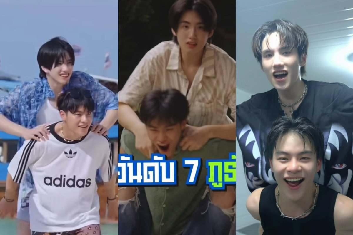 WaiJabb's tweet photo. ”พี่โบร๋ กับ น้องโบร๋“ 
โต๋ยขอขี่หลังพิ้ม้าคตลอดไป 🤣 https://t.co/jXfxCWriRP