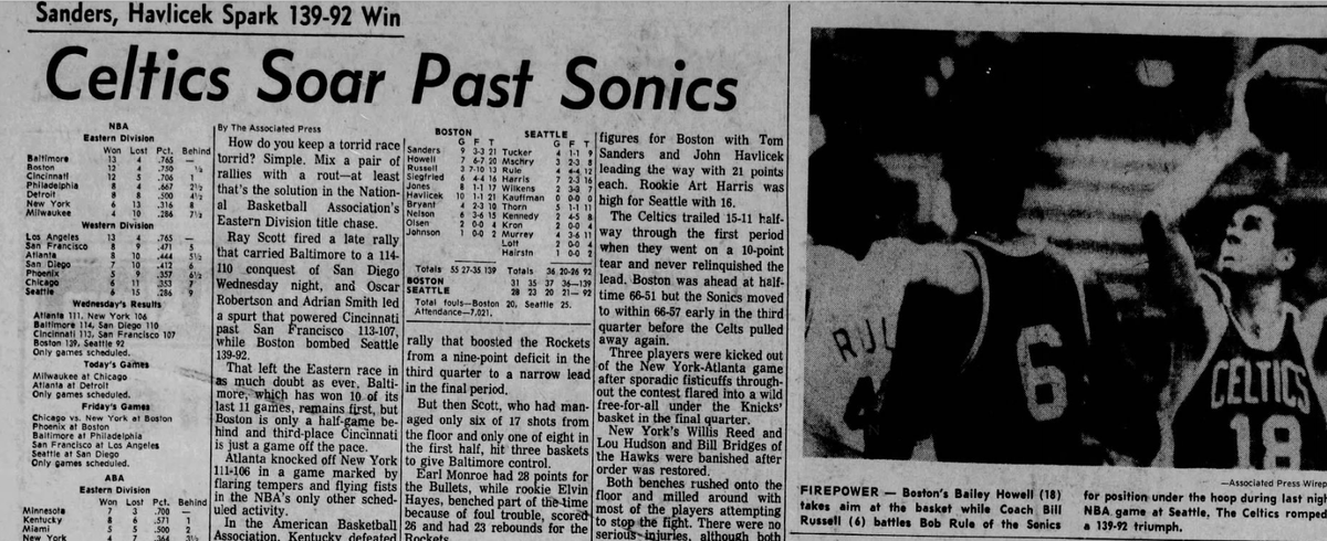 SEA_Sports_Info's tweet photo. Biggest Seattle Blowouts

Dallas 51, Seattle Seahawks 7 (11/27/80)

Boston 129, Seattle Sonics 92 (11/20/1968)

Milwaukee 22, Seattle Mariners 0 (8/18/2026) https://t.co/PR96bpSPfh