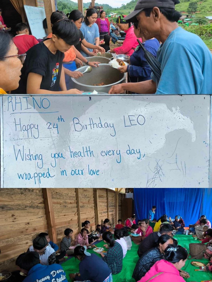 Leoz1stMyanmar's tweet photo. In celebration of LEO’s special day, we are donating one meal to 300 displaced people in a mountainous region of Myanmar.

24TH LOVING LEO TENDERLY
#OneAndOnlyLEO
#리오야_훠궈도_행복도_가득담아
#リオと行こう幸せドライブ
#24歲的李理悟是我們心中的星光 https://t.co/PYhOGhMeSK