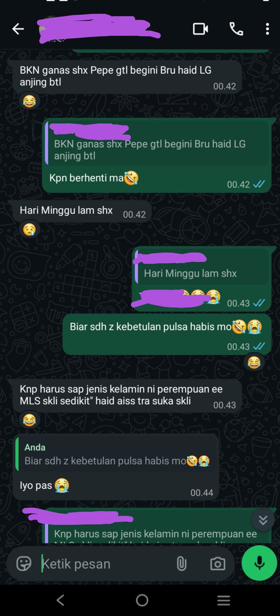 Seranganfata6's tweet photo. Haluk wmn belum perawan tapi nafsu masih haid juga mace gas intinya enak 
Mau serang dia nmr WA barter 
#viral https://t.co/XSkogi6xiC
