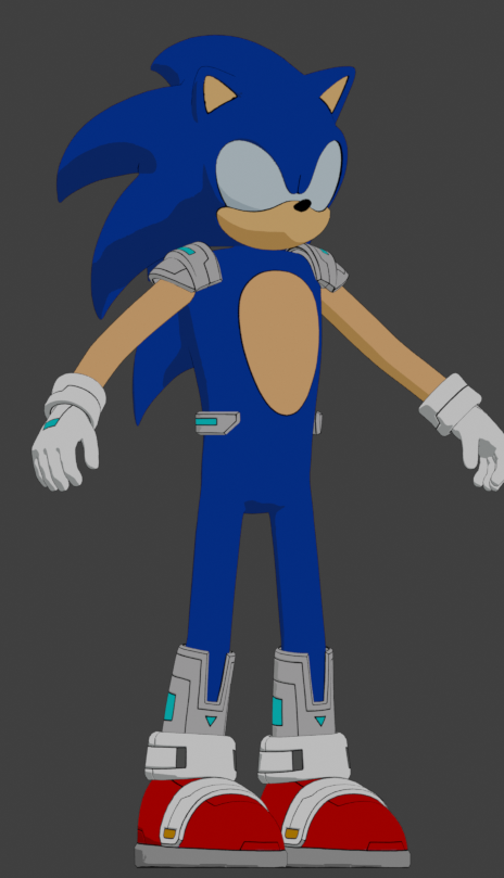 UsagiDood's tweet photo. Allow me to be an annoying Sonic fan about the Sonic Fortnite model https://t.co/pUl5NVLs5h