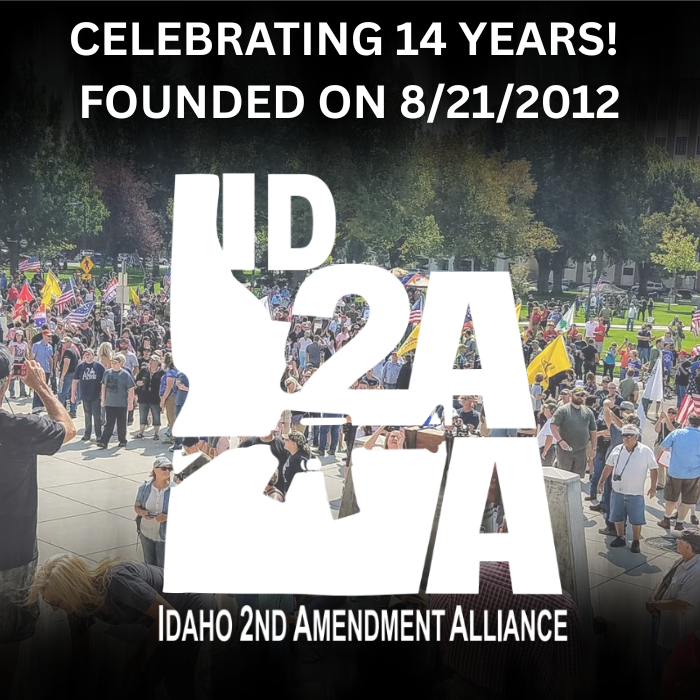 Idaho2AAlliance's tweet photo. Thank you to everyone who has stood with us over the last 14 years. 

Whether you are a new member of the Idaho Second Amendment Alliance or have been with us since 2012, we sincerely appreciate all of you. Without you, Idaho would not be as pro-gun as it is today! 

God bless! https://t.co/qWf32pkvoK