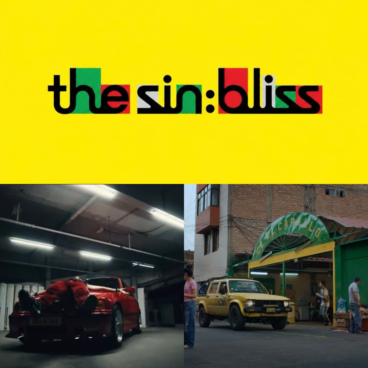 kirarijay's tweet photo. #noticing heeseung’s red car in ride or die mv &amp; enhypen’s yellow car in bloody paradise mv with the green roof represents the colours of tsb, riki &amp; heeseung both breaking a wall in tsb &amp; tsv plus the similar graffitis on the walls of both mvs, it feels so connected lore wise :) https://t.co/zcCjuz9o9F