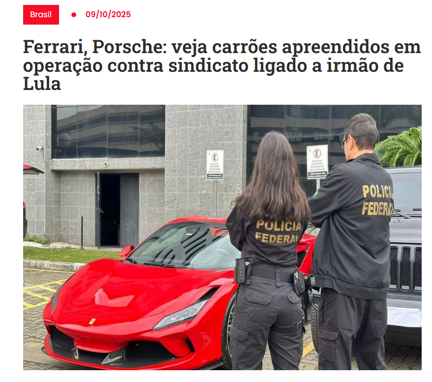 Luccas1964's tweet photo. PF apreendeu a Ferrari da gangue do Frei Chico irmão de Lula 

https://t.co/Pn5UIqliDt https://t.co/UlR28E9lbJ