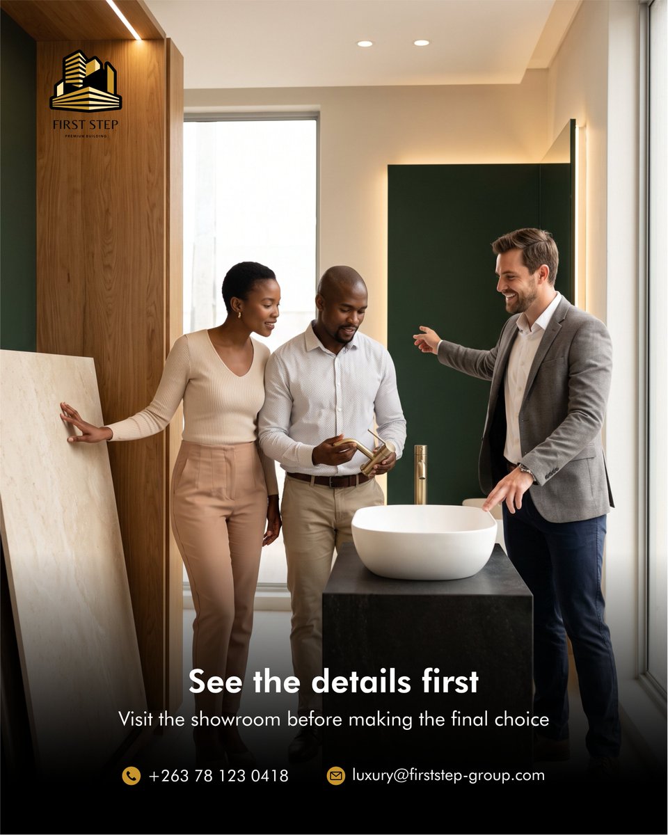 firststepgroupp's tweet photo. Bathroom fittings should not be chosen in isolation.

The best finish comes from details that work together, from the tap and basin to the bath and tile choice.

Explore bathroom finishings: https://t.co/VfOH8ZzYoJ

#BathroomDesign #BathroomFinishes #FirstStepPremiumBuilding https://t.co/vkGA93iznn