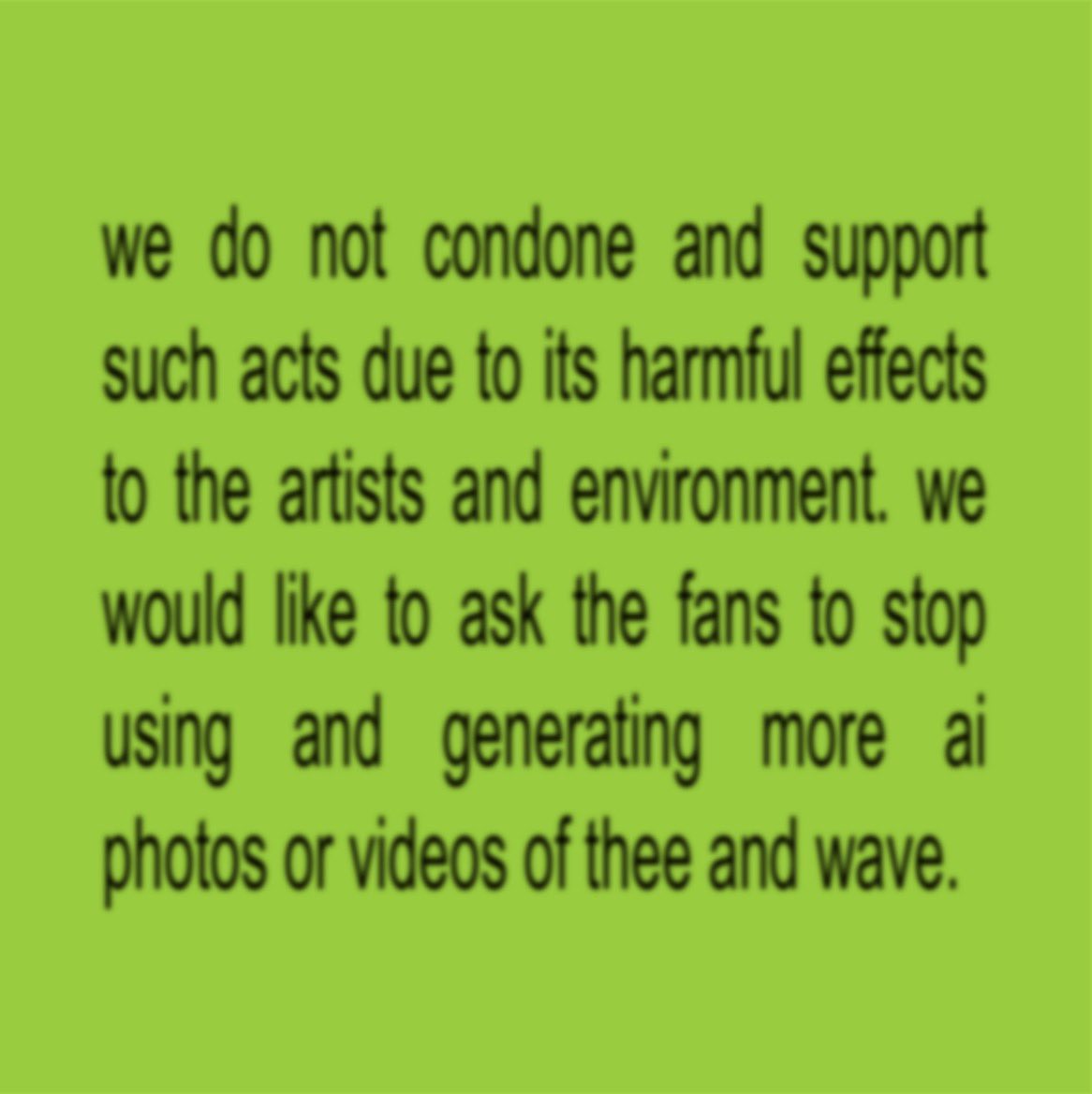 twprotectors's tweet photo. [notice regarding the use of ai] 

please be advised that these images are ai-generated and should not be shared. we ask everyone to avoid generating or posting ai images/videos of 🦷🌊 to keep our space ethical and respect to the artists. we appreciate your cooperation! https://t.co/EpHDHLTAfM