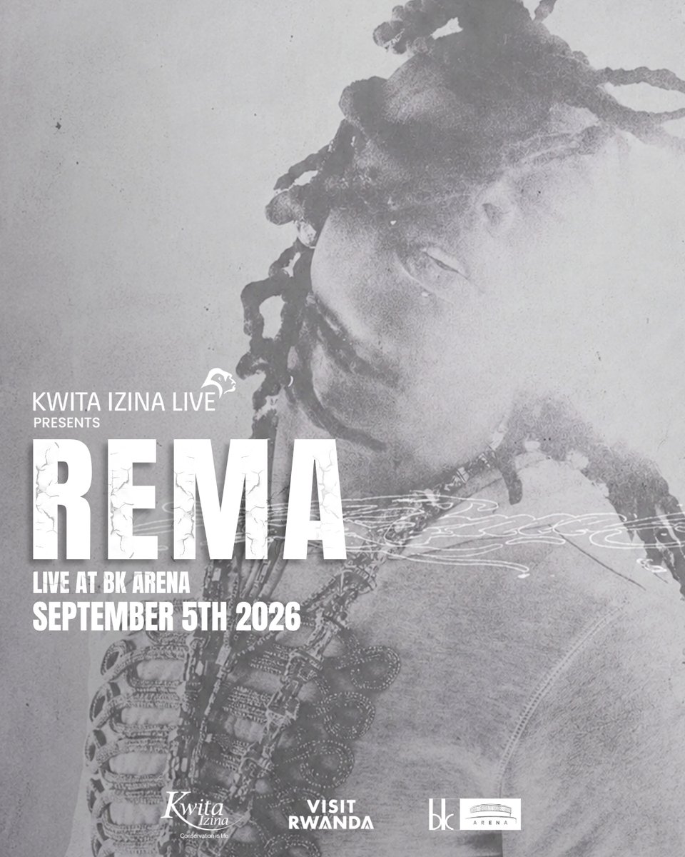 Kwitaizina's tweet photo. The #KwitaIzina celebrations are heading to Kigali! 🦍🎶

@heisrema will headline the Kwita Izina Concert at @bkarenarw on 5 September, following the 21st Gorilla Naming Ceremony in Kinigi.

Join us for a memorable close to this year’s celebrations! 🔥 https://t.co/LS6NYx1ZiU